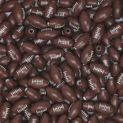 S&S&reg; Worldwide Plastic Football Beads, 15mm