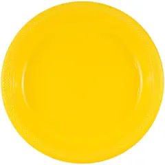 JAM Paper 9" Plastic Party Plates, 20ct. Yellow