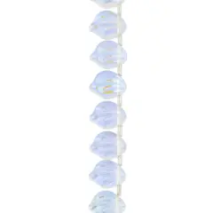Clear Glass Leaf Beads, 15mm by Bead Landing&trade;