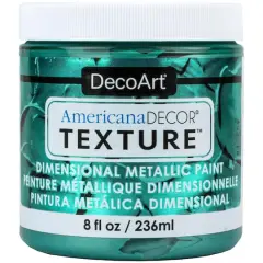 DecoArt&reg; Americana D&eacute;cor&reg; Texture&trade; Dimensional Metallic Paint Teal Green