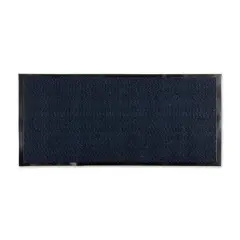 DII&reg; Blue & Black Walk Off Utility Runner Doormat, 22" x 60"