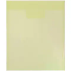 JAM PAPER Plastic Tuck Flap Letter Open End Envelopes, 12ct. Yellow