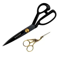 SINGER&reg; 10" ProSeries&trade; Tailor Scissors & 4" Stork Embroidery Scissors Set