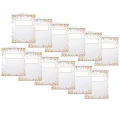 Ashley Productions&reg; 11" x 16" Hanging Confetti Pattern Storage/Book Bags, 12ct.