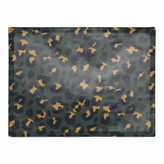 Leopard Cotton Twill Placemat Green
