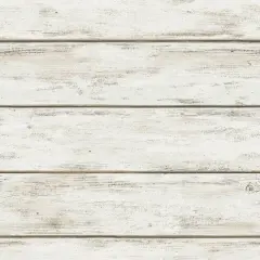 InHome White Washed Plank Peel & Stick Wallpaper