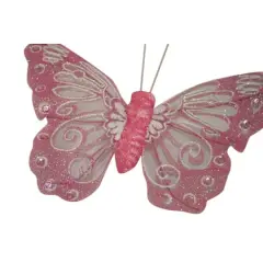 Reliant 6" Assorted Glitter Butterflies, 12ct.