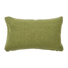 Hello Honey&reg; 20'' x 12" Woven Canvas Lumbar Pillow Cover Green