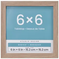 Basics&trade; 6" x 6" Linear Tabletop Frame by Studio D&eacute;cor&reg; Natural