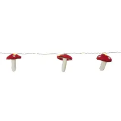 20ct. Warm White LED Felt Mushroom String Lights by Ashland&reg;