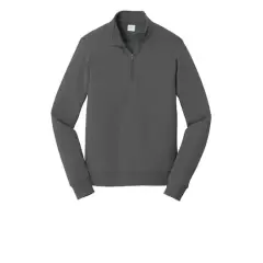 Port & Company&reg; Fan Favorite&trade; Fleece 1/4 Zip Pullover Adult Sweatshirt Charcoal
