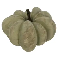 12" Sage with White Wash Decorative Pumpkin by Ashland&reg;