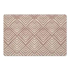 Watercolor Diamond Floor Mat Blush