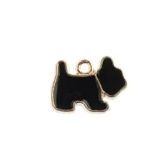John Bead Sweet & Petite Scottie Dog Charms, 10ct. Black