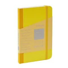Fabriano&reg; EcoQua Plus Lined Fabric-Bound Notebook Yellow