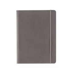 Fabriano&reg; Ecoqua Plus Dotted A5 Hidden Spiral-Bound Notebook Gray