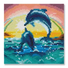 Dolphins Painting Diamond Art Kit by Make Market&reg;