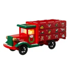 Glitzhome&reg; 14.5" Christmas Truck Countdown D&eacute;cor