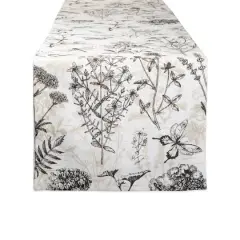 DII&reg; 72" Botanical Print Table Runner