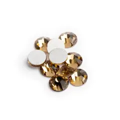 John Bead Crystal Lane SS20 Round Flatback Czech Crystals, 1,440ct. Light Colorado Topaz