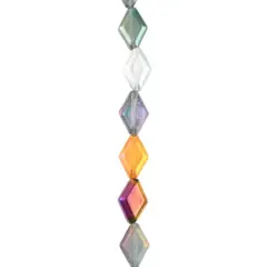 Multicolor Glass Diamond Beads, 10mm by Bead Landing&trade;
