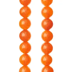 Round Orange Quartzite Beads, 8mm by Bead Landing&trade;