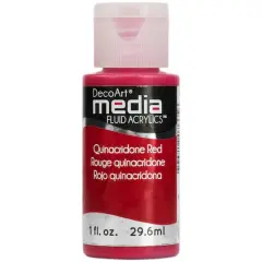 DecoArt Media&reg; Fluid Acrylic Paint, 1oz. Quinacridone Red