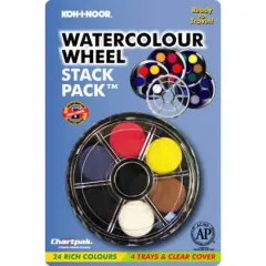 Koh-I-Noor 24-Color Watercolor Wheel Stack Pack&trade;