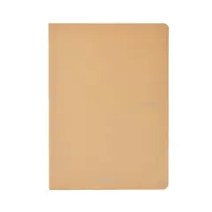 Fabriano&reg; EcoQua Original A5 Graph Staple-Bound Notebook Beige