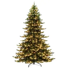 7.5ft. Pre-Lit Princess Pine Artificial Christmas Tree, Clear Lights