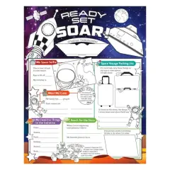North Star Teacher Resources Fill Me In: Ready Set Soar Posters, 32ct.