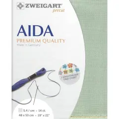 Zweigart&reg; Stern-Aida 14 Count Pre-Cut Fabric Light Green