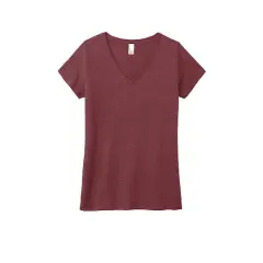 District&reg; Women's Perfect Tri&reg; V-Neck T-Shirt Maroon Frost