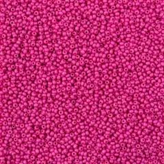 John Bead Terra Intensive 11/0 Czech Glass Seed Beads, 250g Pink Matte