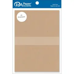 PA Paper&trade; Accents 5.25" x 7.25" Envelope, 25ct. Recycled Kraft