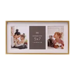 Expressions&trade; 3 Opening 5" x 7" Gold Sydney Collage Frame by Studio D&eacute;cor&reg;
