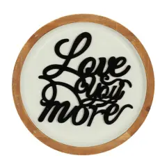 White Metal Farmhouse Wall Decor 17" x 17" x 2"