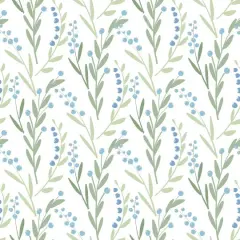 RoomMates Budding Branches Peel & Stick Wallpaper White