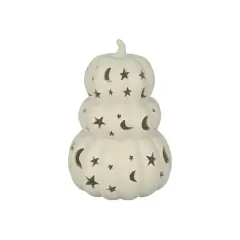 8" DIY Ceramic LED Star & Moon Pumpkin Stack D&eacute;cor by Make Market&reg;