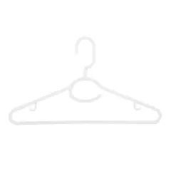 Woolite&reg; White Swivel Neck Hangers, 5ct.