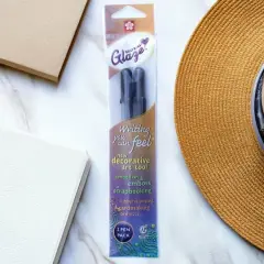 Sakura&reg; Glaze 3D Ink Black Gel Pens, 2ct.