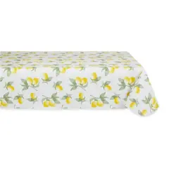 Summer Lemons Vinyl Tablecloth 60" x 102"