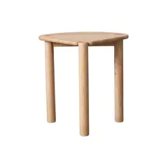 Hello Honey&reg; Natural Rubberwood Side Table