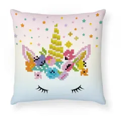 Diamond Dotz&reg; Flower Crown Diamond Painting Mini Pillow Artwork Kit