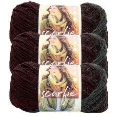 3 Pack Lion Brand&reg; Scarfie&reg; Yarn Oxford/Claret