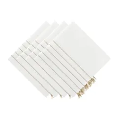 DII&reg; Striped Tassel Napkins, 4ct. White