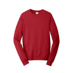 Port & Company&reg; Fan Favorite&trade; Fleece Crewneck Sweatshirt Team Cardinal