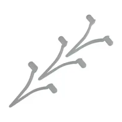 Pool Central White Replacement Butterfly Clips for Pool Cleaning Poles