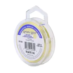 Artistic Wire&reg; 22 Gauge Silver Plated Tarnish Resistant Colored Copper Craft Wire, 10yd. Champagne