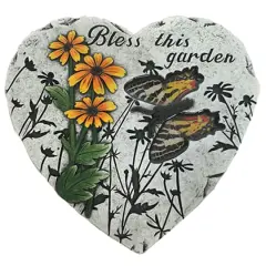 Santa's Workshop 8" Bless This Garden Stepping Stone